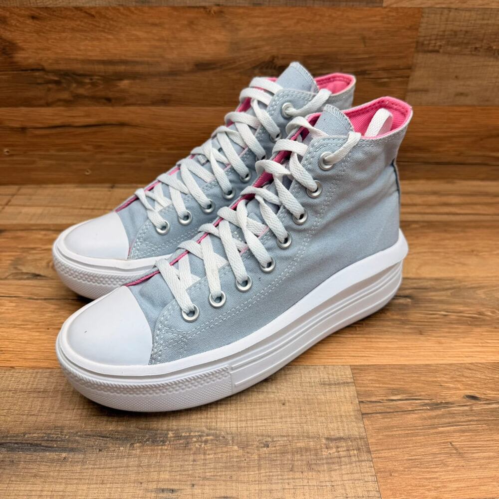 Converse Chuck Taylor All Star size 11 gray Platform Canvas sneakers - Picture 1 of 7